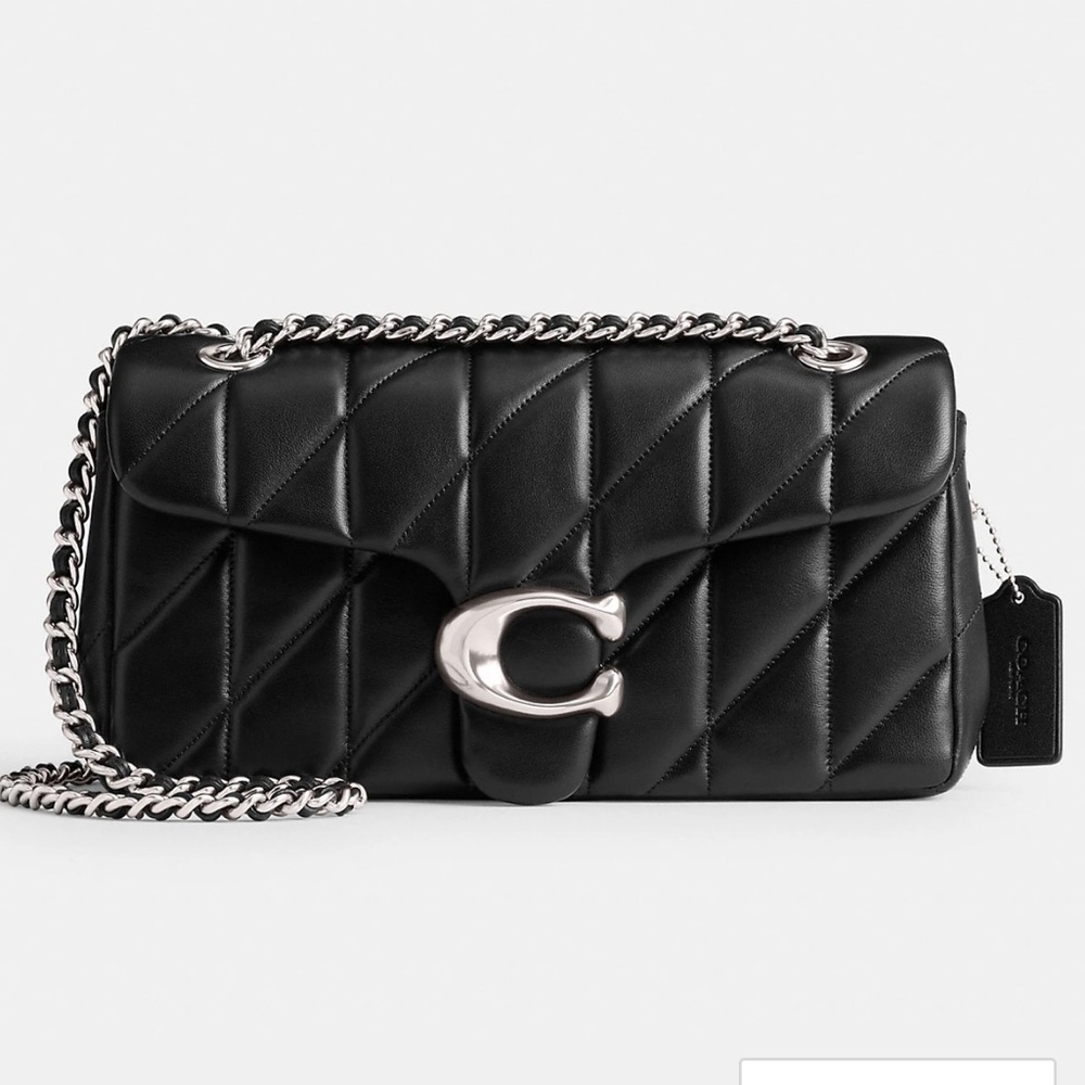 Coach Black Tabby Shoulder Bag 26 with Quilting